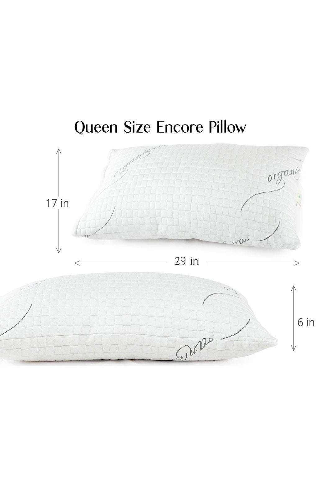 Sleep Artisan Encore Pillows : Natural Talalay Latex Pillow with Washable Cover and Adjustable Loft