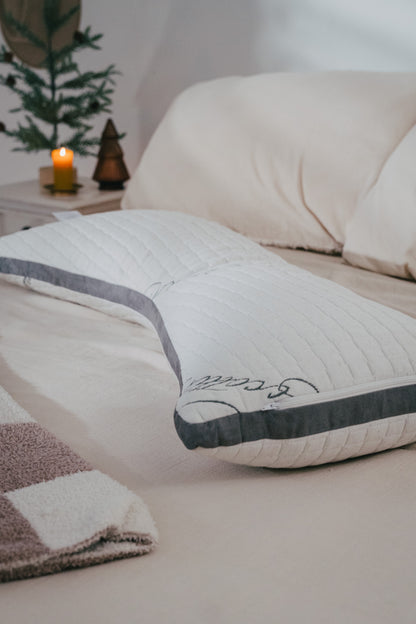 Natural Latex Body Pillow for Back and Side Sleepers - Naturally Cooling Pillow for Hugging