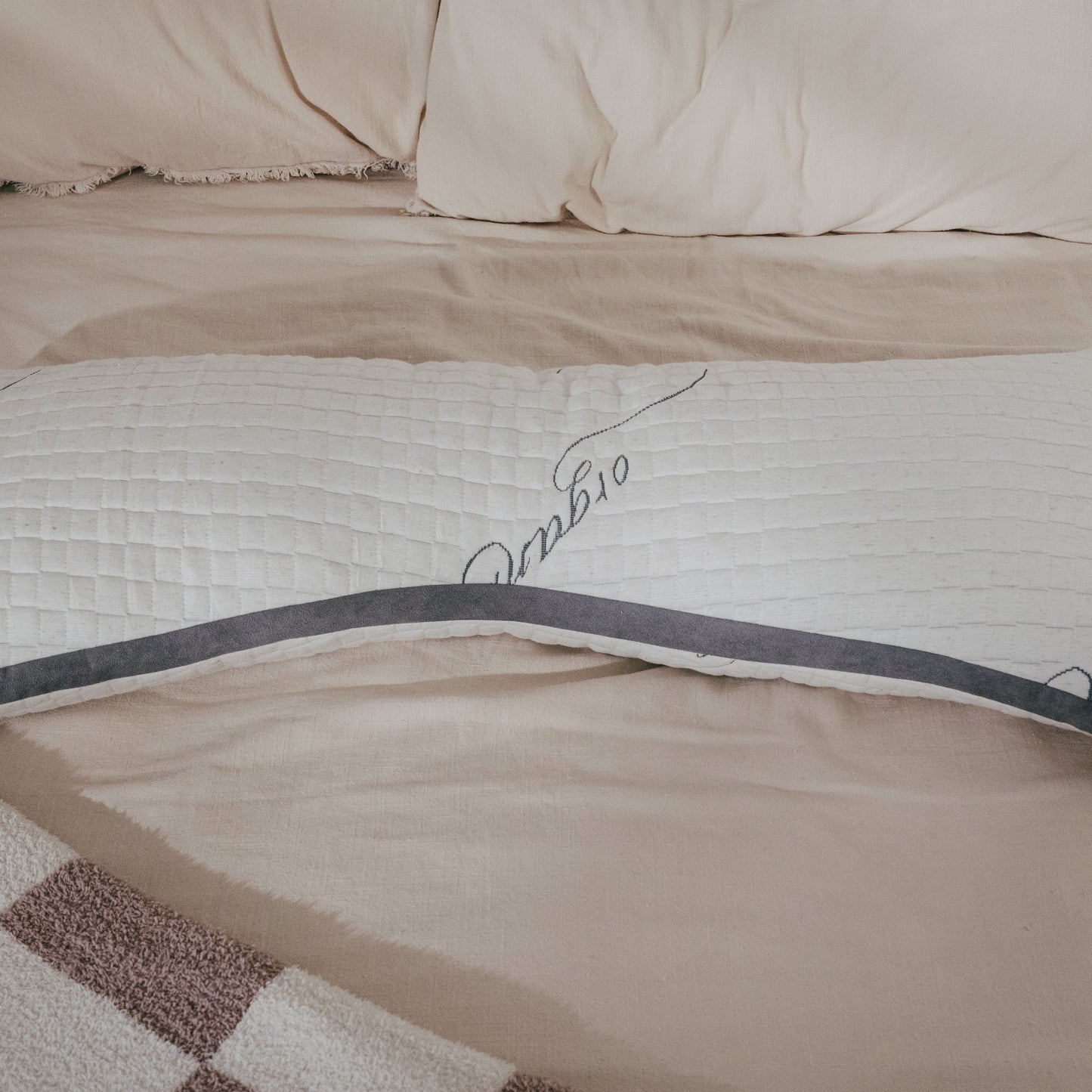 Natural Latex Body Pillow for Back and Side Sleepers - Naturally Cooling Pillow for Hugging