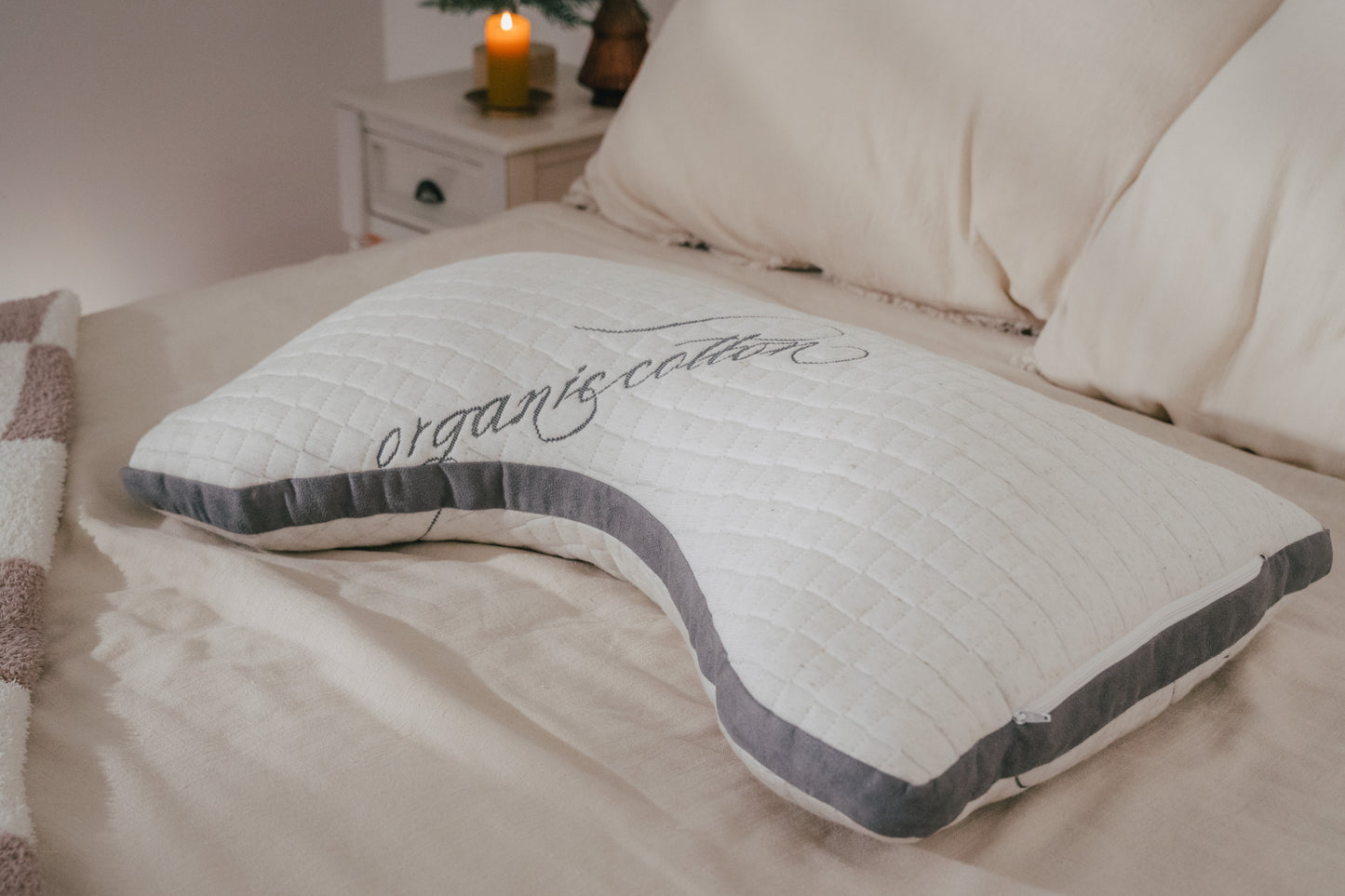 Luxury Side Sleeper - Adjustable Natural Latex Pillow for Neck, Shoulder and Back Pain Relief