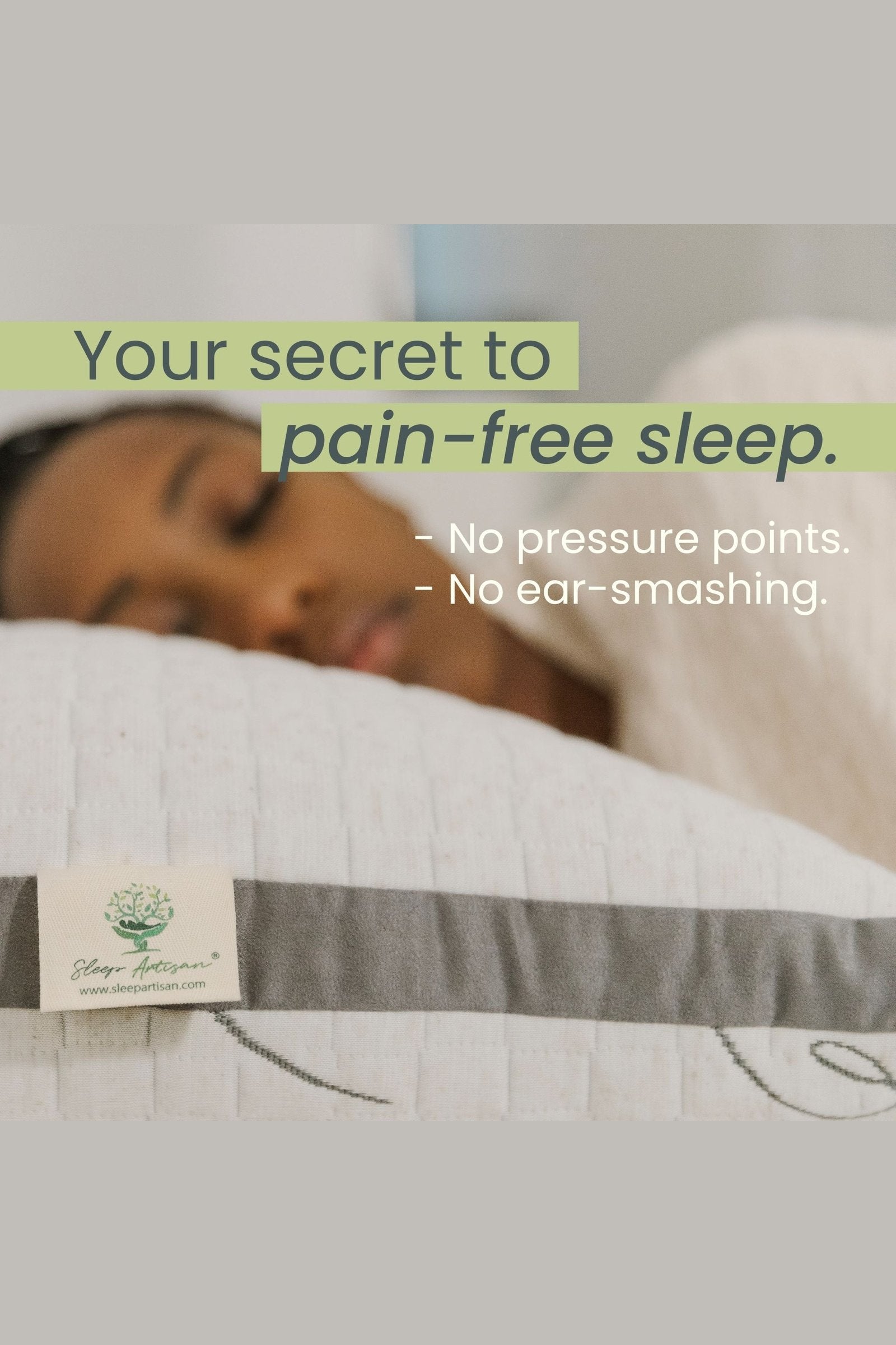 SleepFit Side Sleeper Pillow - Adjustable Natural Latex Neck Pain Pill –  Sleep Artisan
