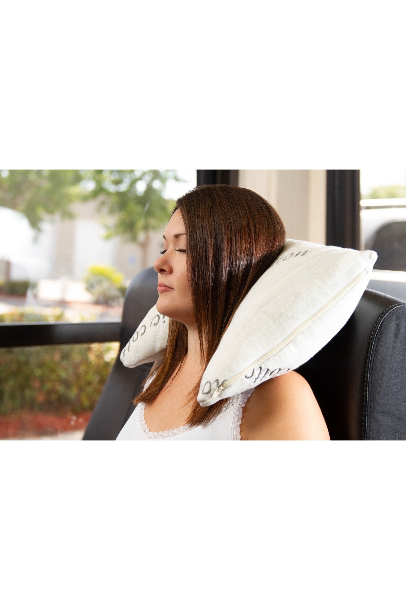 Travel pillow outlet for back