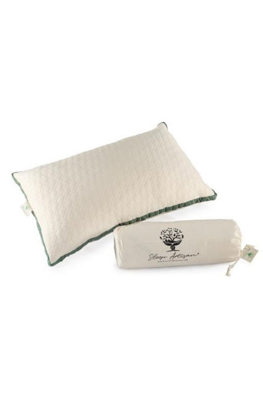 Organic Eco-Friendly Kapok & Natural latex Bed Pillows - Bed Pillow-Stomach, Back and Side Sleeping Pillow for All Sleepers