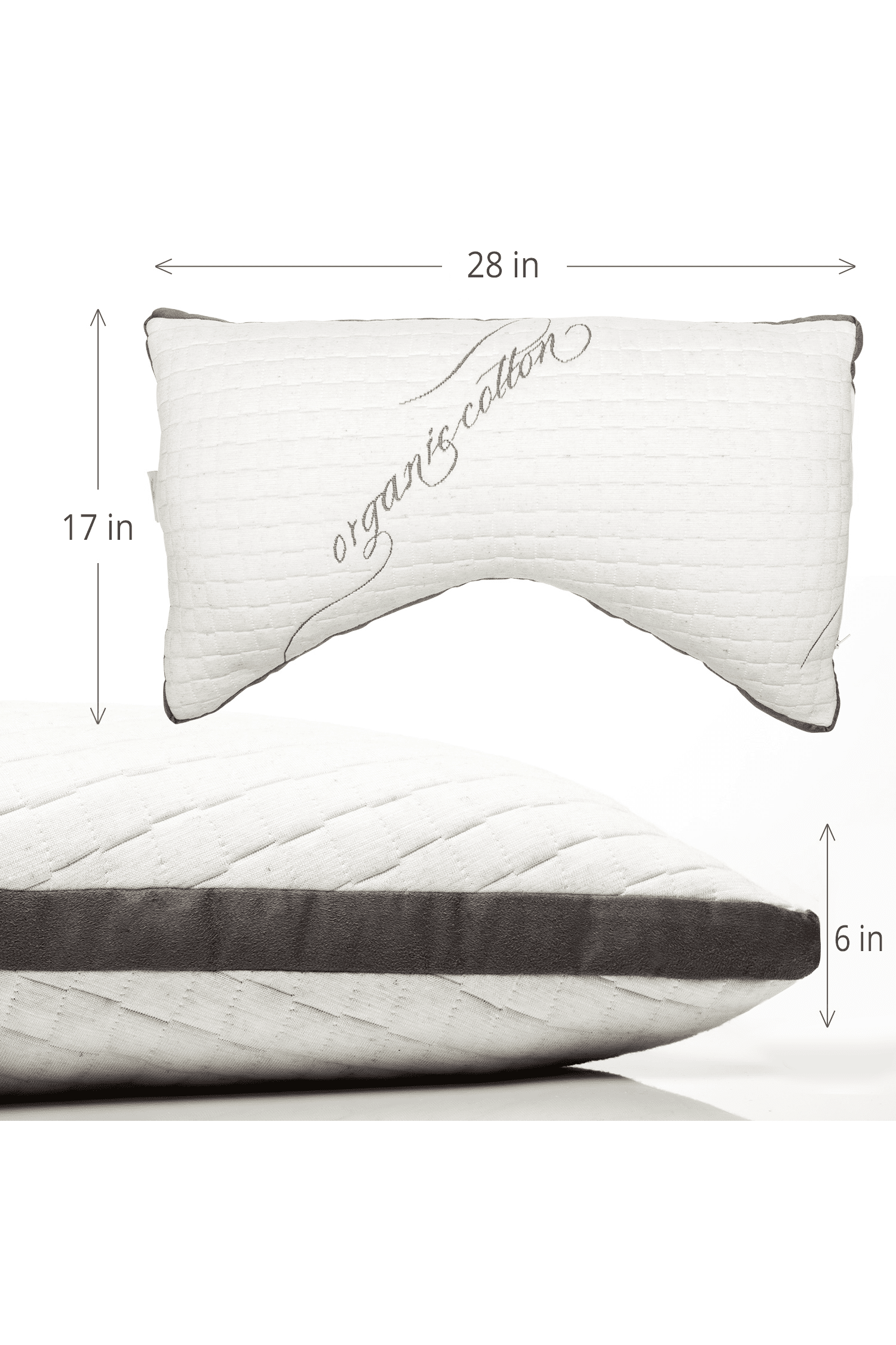 Natural Latex Side Sleeper Pillow - For Neck, Shoulder and Back