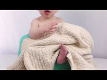 Load and play video in Gallery viewer, Organic Cotton Matelasse&#39; Baby Blanket
