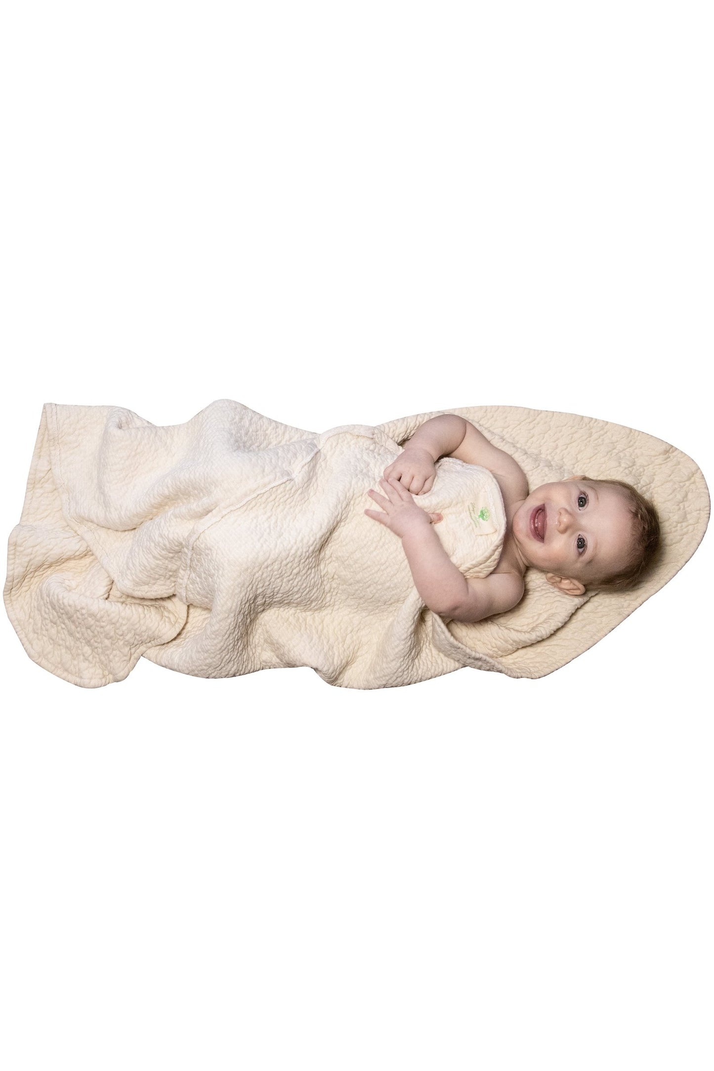 Organic Cotton Matelassé Baby Blanket